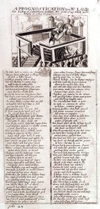 Eine Prophezeiung über W. Laud, den verstorbenen Erzbischof von Canterbury, geschrieben Ano Dom, 1641, die entsprechend eingetreten ist, 1645 von English School