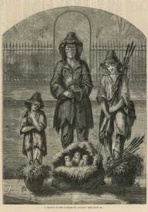Eine Skizze in den Straßen von London von English School
