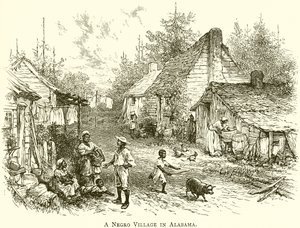 Ein Sklavendorf in Alabama von English School