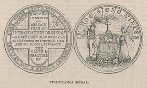 Eine Abstinenzmedaille von English School
