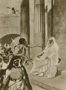 Eine tragische Szene im antiken Rom (Gravur) von English School