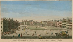 Eine Ansicht des Leicester Square, London von English School