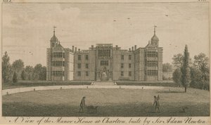 Eine Ansicht des Herrenhauses in Charlton, gebaut von Sir Adam Newton von English School