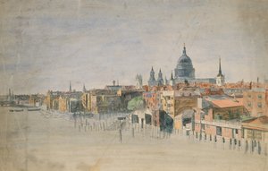 Ein Blick auf die Themse, London von English School