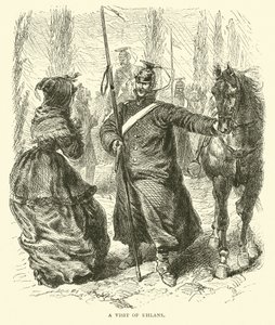 Ein Besuch der Ulanen, März 1871 von English School