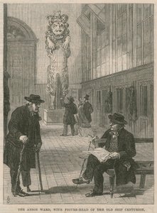 Ein Besuch im Greenwich Hospital; Die Anson-Station, mit dem Galionsfigur der alten Centurion von English School