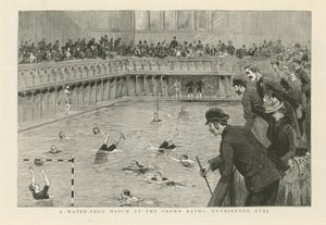 Ein Wasserballspiel im Crown Baths von English School