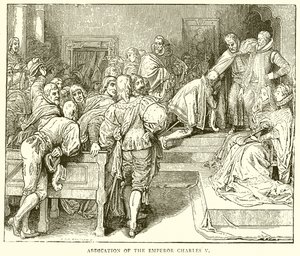 Abdankung von Kaiser Karl V. von English School