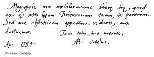 Abraham Ortelius von English School