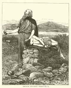 Abraham und Isaak (Genesis, xxii) von English School