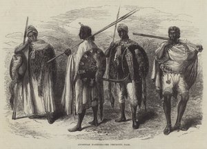 Abessinische Krieger (Gravur) von English School