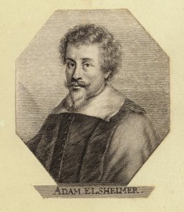 Adam Elsheimer, deutscher Künstler. Gravur von Johann Georg Waldreich von English School