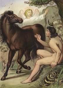 Adam benennt die Tiere von English School
