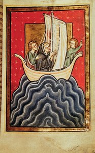 Add 39943 f.2b St. Cuthbert und zwei der Brüder kehren aus dem Land der Pikten zurück, aus 