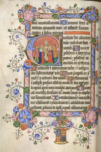 Beginn von Psalm 80; Initiale 