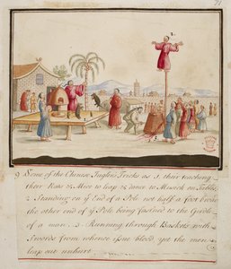Add. 5353, f.71 Einige der Tricks des chinesischen Jongleurs, aus 