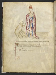 Joachimi Abbatis de Curatio, et Anselmi, Episcopi Marsicani, Vaticinia xxx de Pontificibus Romanis; scil., a Nicolao III. ad Innocentium VIII (ca. 1500) von English School