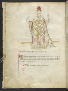 Joachimi Abbatis de Curatio, et Anselmi, Episcopi Marsicani, Vaticinia xxx de Pontificibus Romanis; scil., a Nicolao III. ad Innocentium VIII (ca. 1500) von English School