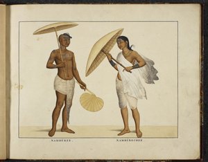 Zwei Kerala-Brahmanen, c.1828 von English School