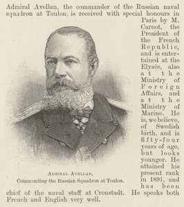 Admiral Avellan, Kommandant des russischen Geschwaders in Toulon von English School