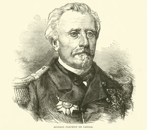 Admiral Fleuriot de Langle, November 1870 von English School