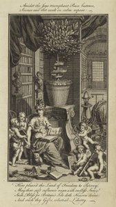 Inmitten der Freuden, die der triumphierende Frieden bringt, jubeln Wissenschaft und Kunst in ruhiger Gelassenheit von English School