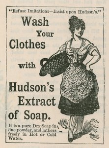 Werbung für Hudsons Seifenextrakt von English School