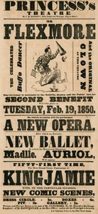 Anzeige für das Princesss Theater, London von English School