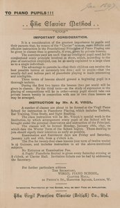 Anzeige für Die Klaviermethode des Klavierlernens von English School
