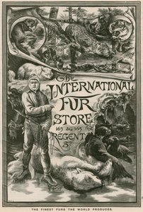 Anzeige für The International Fur Store, 163 & 165 Regent Street, London von English School