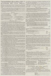 Werbung, Manchester Ship Canal Company (Gravur) von English School