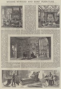 Werbung, Möbel von Messers Howard und Sons (Gravur) von English School