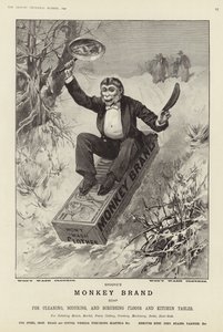 Werbung für Brookes Monkey Brand Seife