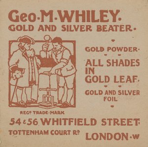 Werbung für George M Whiley von English School