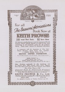 Werbung für Keith Prowse von English School