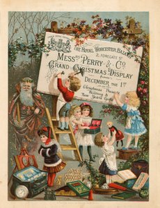Werbung für den Royal Worcester Bazaar, 2 Foregate Street, London von English School