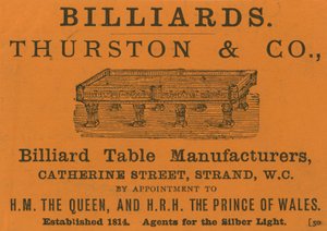 Werbung für Thurston & Co von English School
