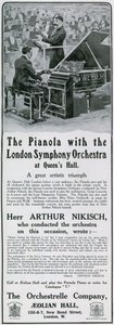 Werbung für Pianola von English School
