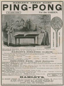 Werbung für Ping Pong von English School