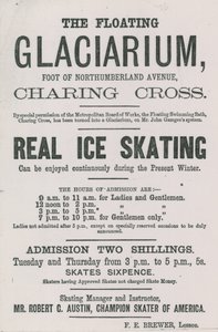 Werbung für das Floating Glaciarium von English School