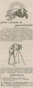 Werbung für die London Stereoscopic and Photographic Company von English School