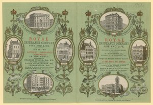 Anzeige für die Royal Insurance Company von English School