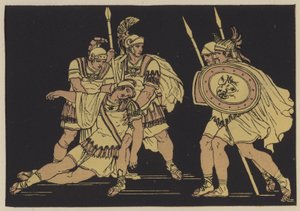 Aeneas und der Körper von Lausus