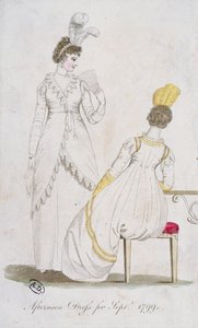 Nachmittagskleid für September 1799 von English School