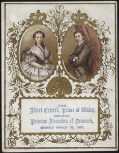 Albert Edward, Prinz von Wales, und Prinzessin Alexandra von Dänemark von English School