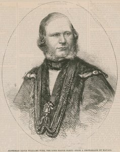 Alderman David Williams Wire, der gewählte Lord Mayor von English School
