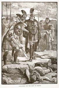 Alexander und der Leichnam des Darius