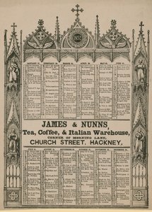 Almanach herausgegeben von James & Nunns