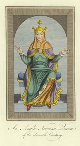 Eine anglo-normannische Königin des 11. Jahrhunderts von English School