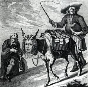 Ein Esel beladen mit Kirchenpräferenzen, 1737